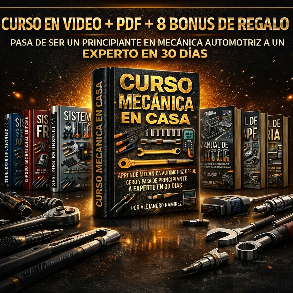 🛠️MECÁNICA EN CASA, CURSO EN VIDEO + PDF+ 8 BONUS DE REGALO 🎁